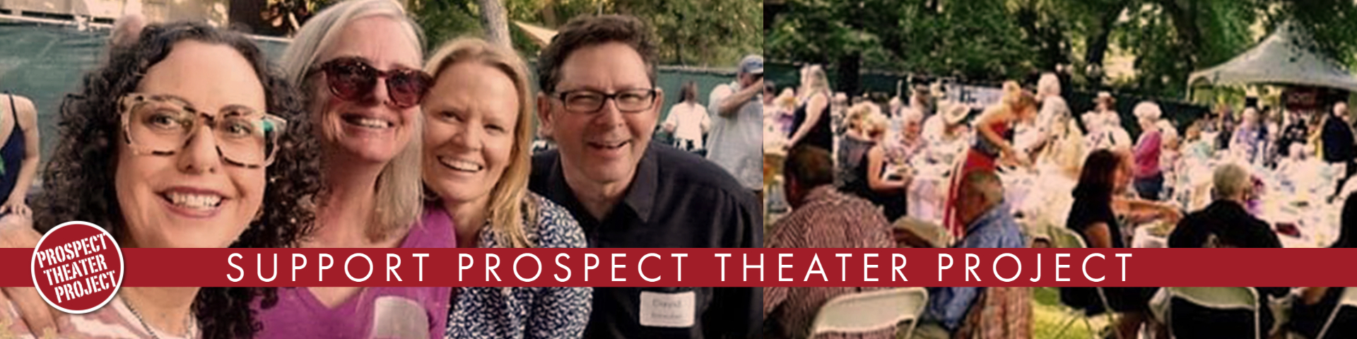 donors enjoying a fundraising event to support prospect theater project
