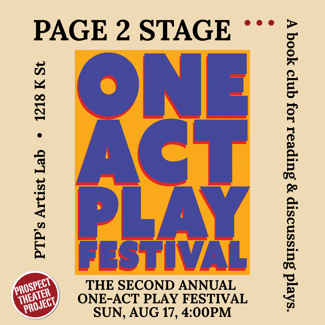 Page 2 Stage Flyer for One Act Play Festival 2025